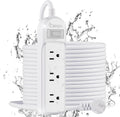 Outdoor Power Strip Weatherproof Extension Cord - IPX6 Outdoor Power