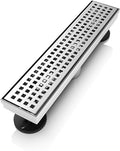 12 Inch Linear Shower Drain Rectangular Floor Drain - Fast Drainage