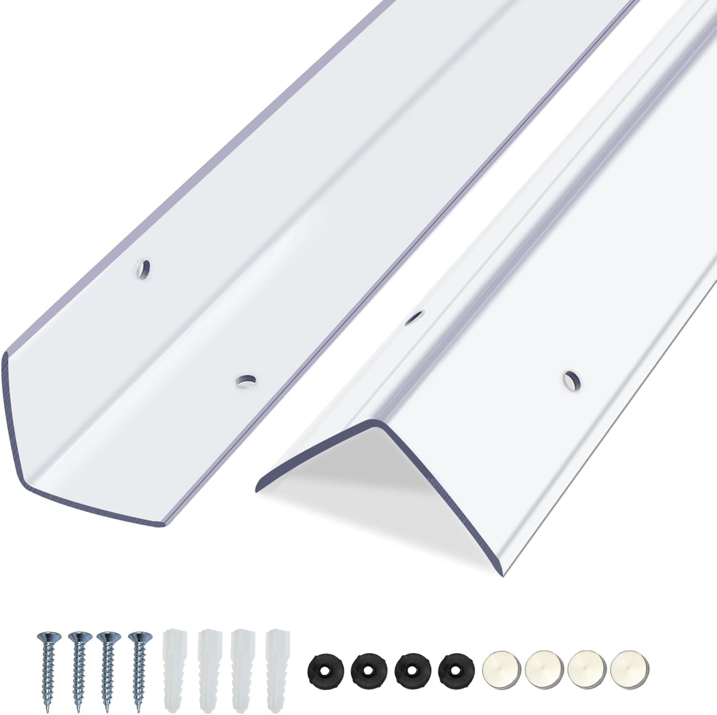 Clear Screws Installation Wall Corner Protectors for Safety