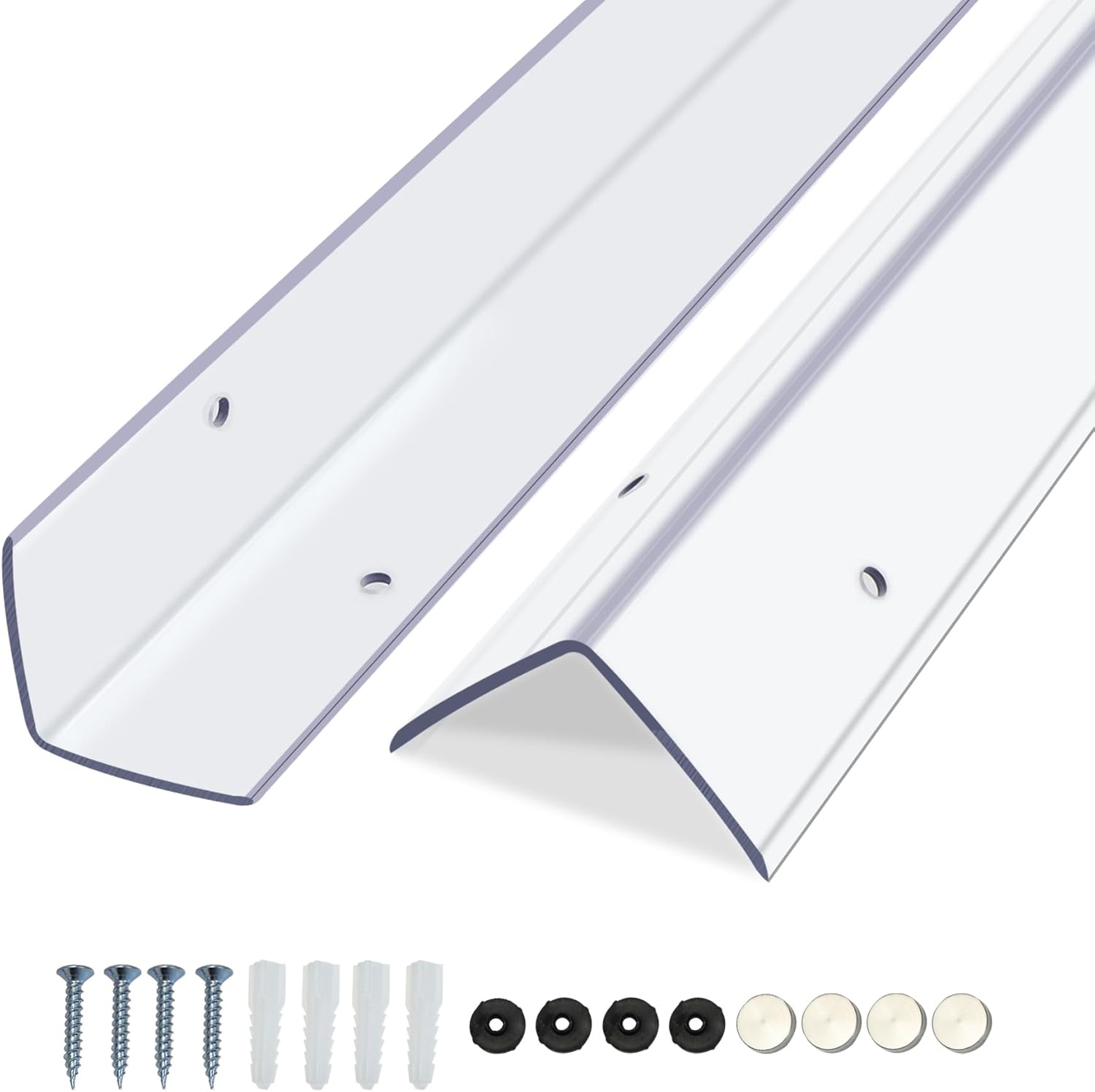 Clear Screws Installation Wall Corner Protectors for Safety