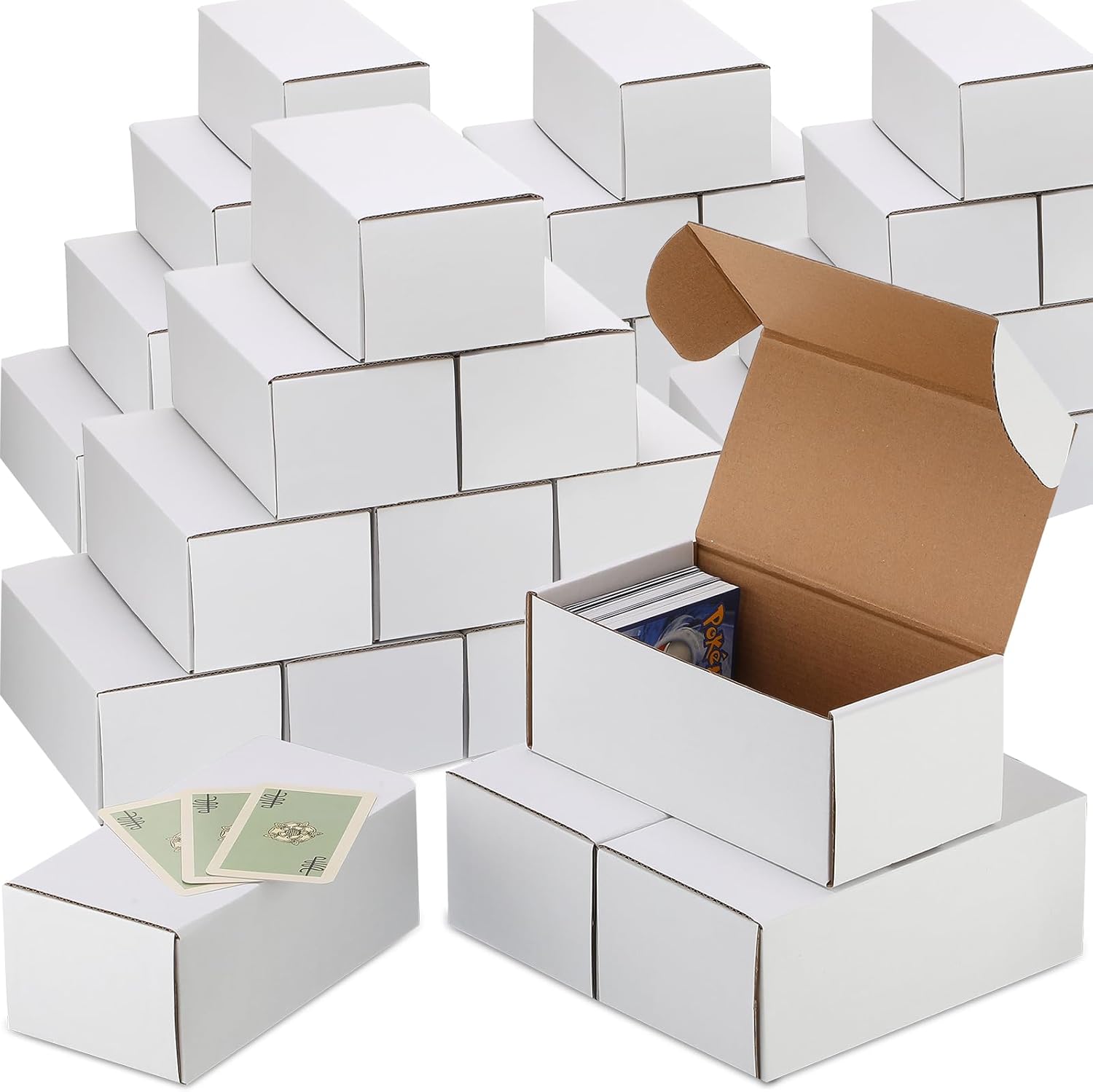 Yexiya 400 Count Trading Card Storage Box for Collectibles