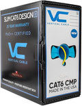 Vertical Cable Cat6 550 MHz UTP Plenum 1000ft - High-Speed Bulk Cable