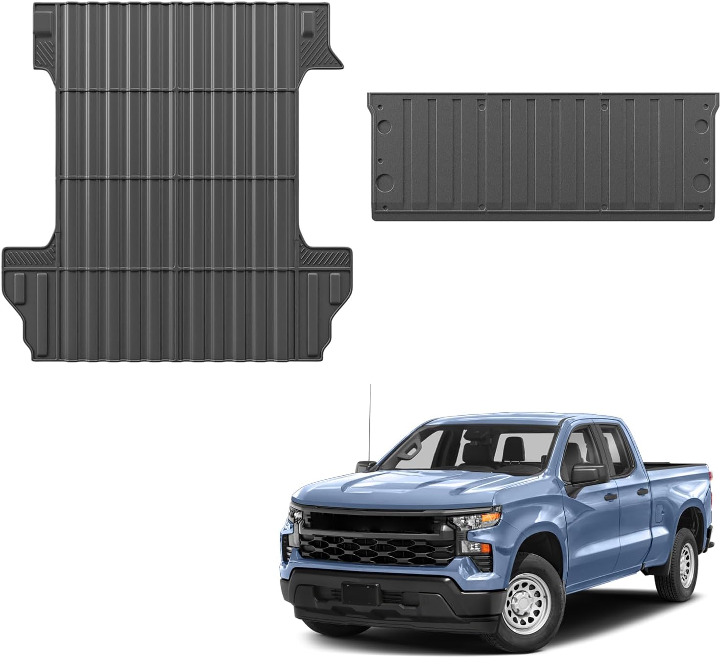 Dattumar Truck Bed Mat Tailgate Mat for Silverado 1500