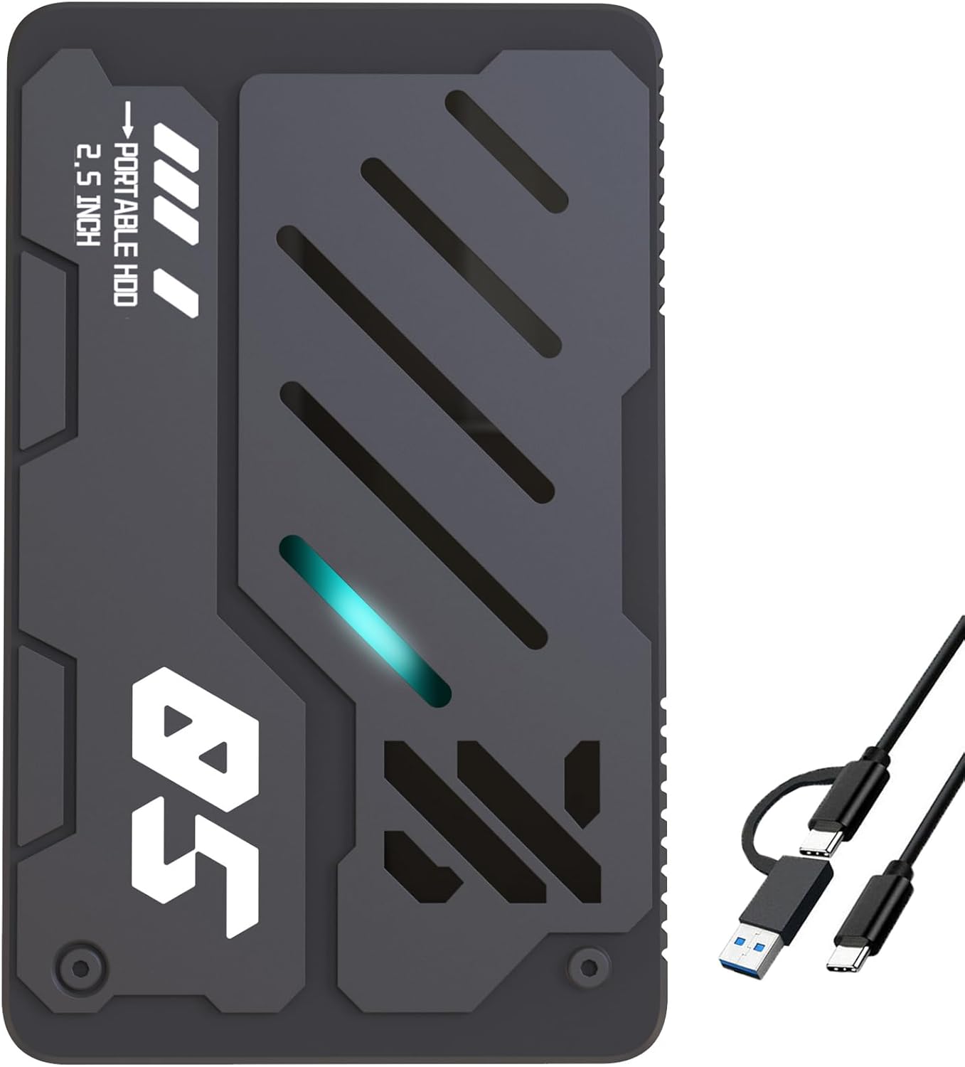 Ultra Slim Portable External Hard Drive for PC, Laptop, and More