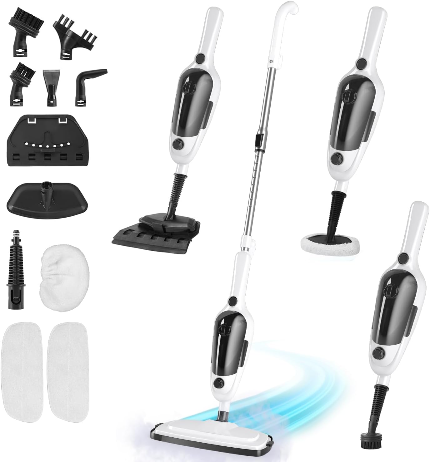 11-in-1 Steam Mop for Deep Cleaning All Floor Types Effortlessly