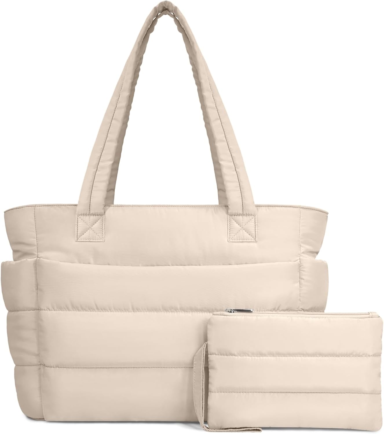 TOPDesign Puffer Tote Bag for Women: Lightweight Quilted Handbag