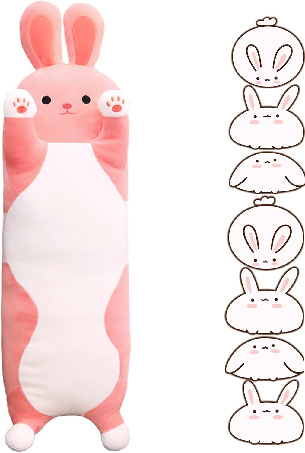 Giant Bunny Stuffed Animals Plush Pillow for Kids and Gifts