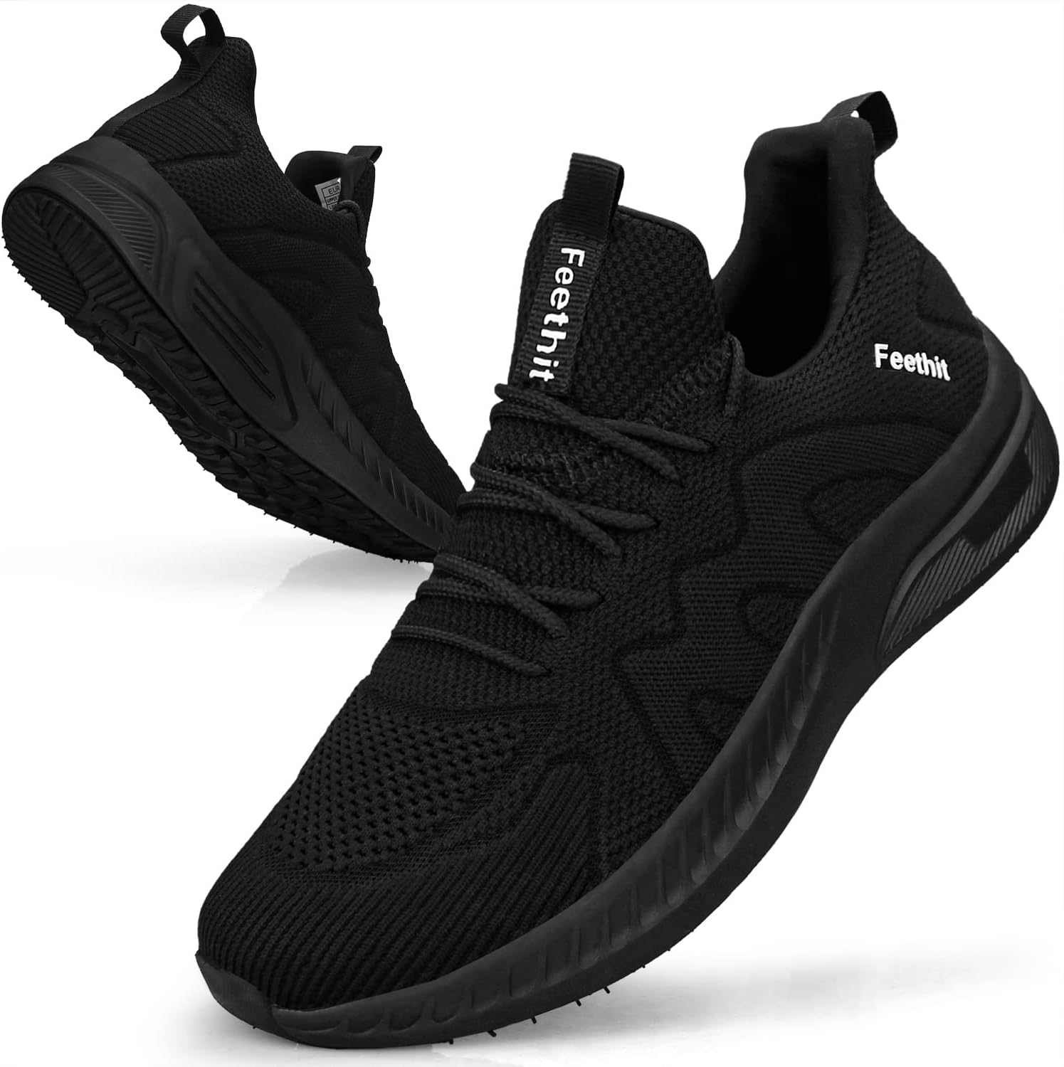 Feethit Mens Non Slip Walking Sneakers for All Day Comfort