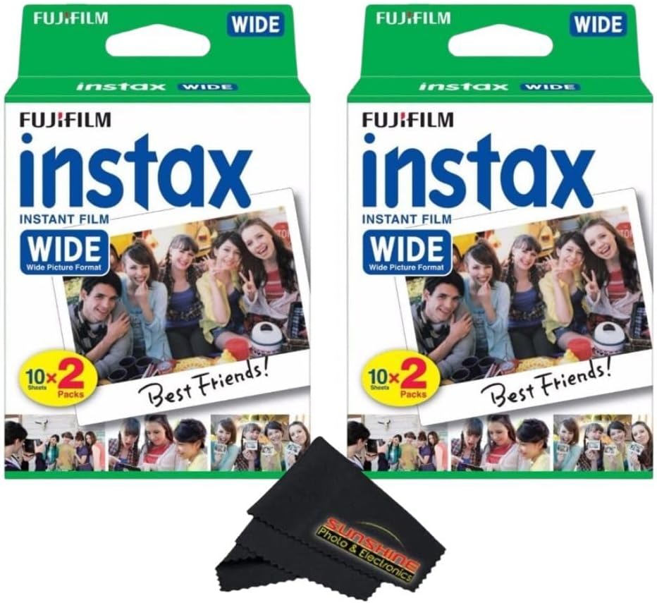 Fujifilm Instax Wide Instant Film Twin Pack for Stunning Photos