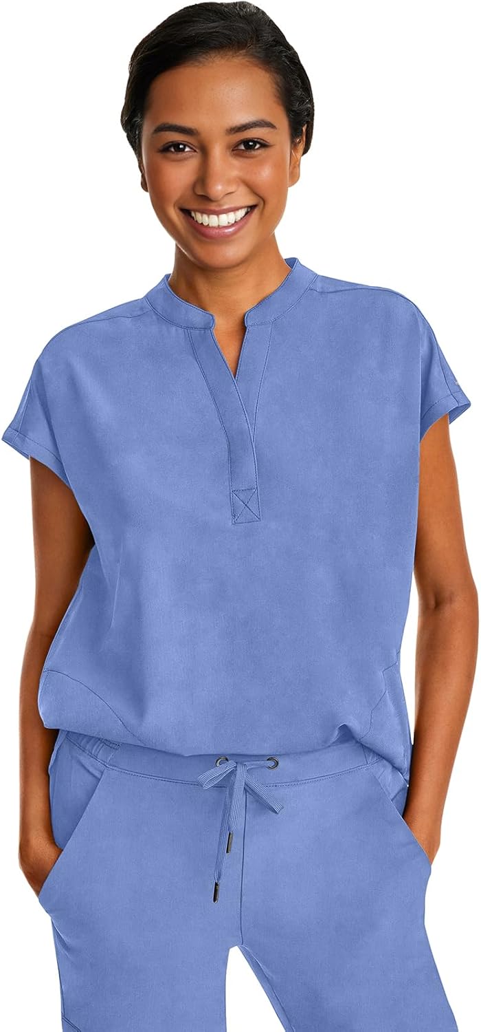 Healing Hands Women's Relaxed Fit Journey Scrub Top with Pockets