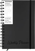 Undated Hardcover Weekly Planner Notebook A5 - Portable Weekly