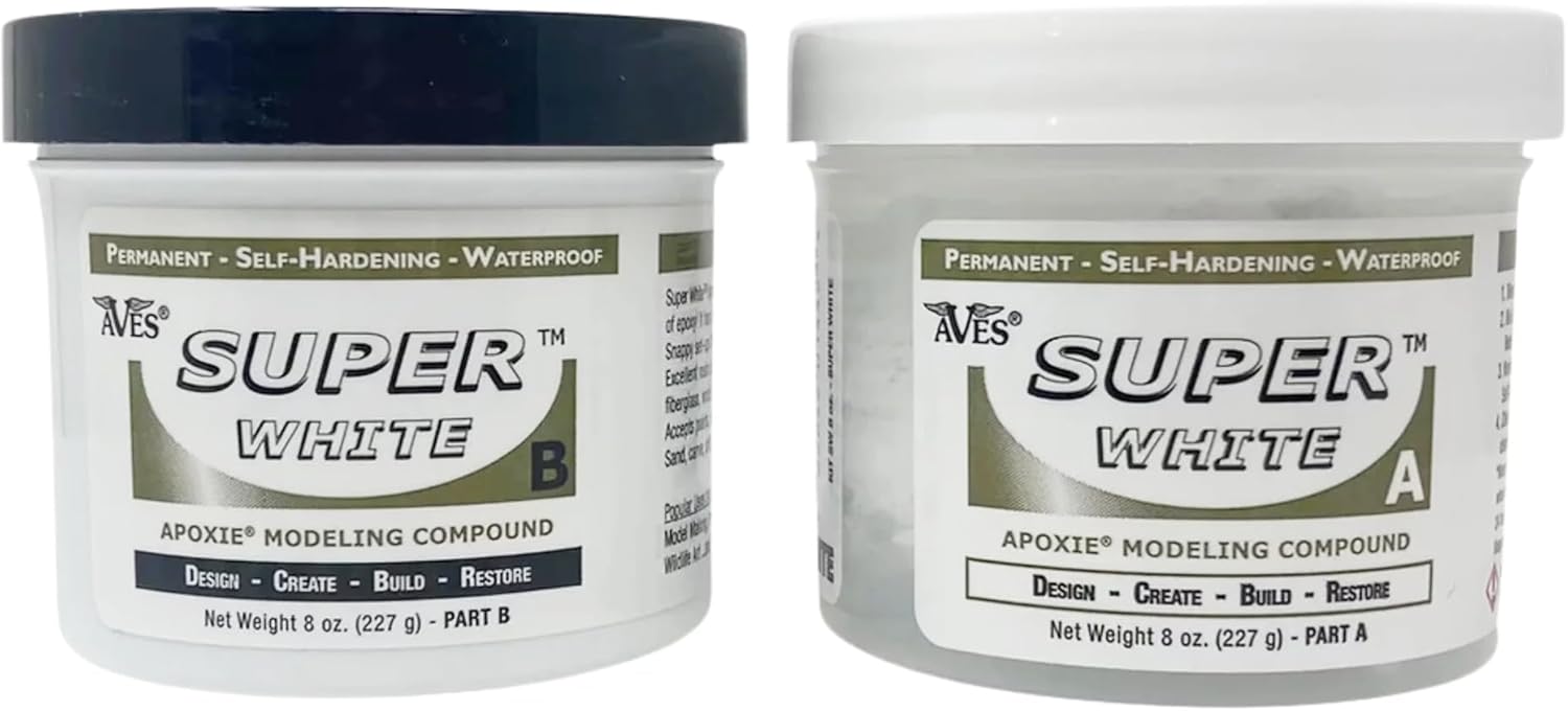 Apoxie Sculpt Super White - 1 Pound Self Hardening Compound