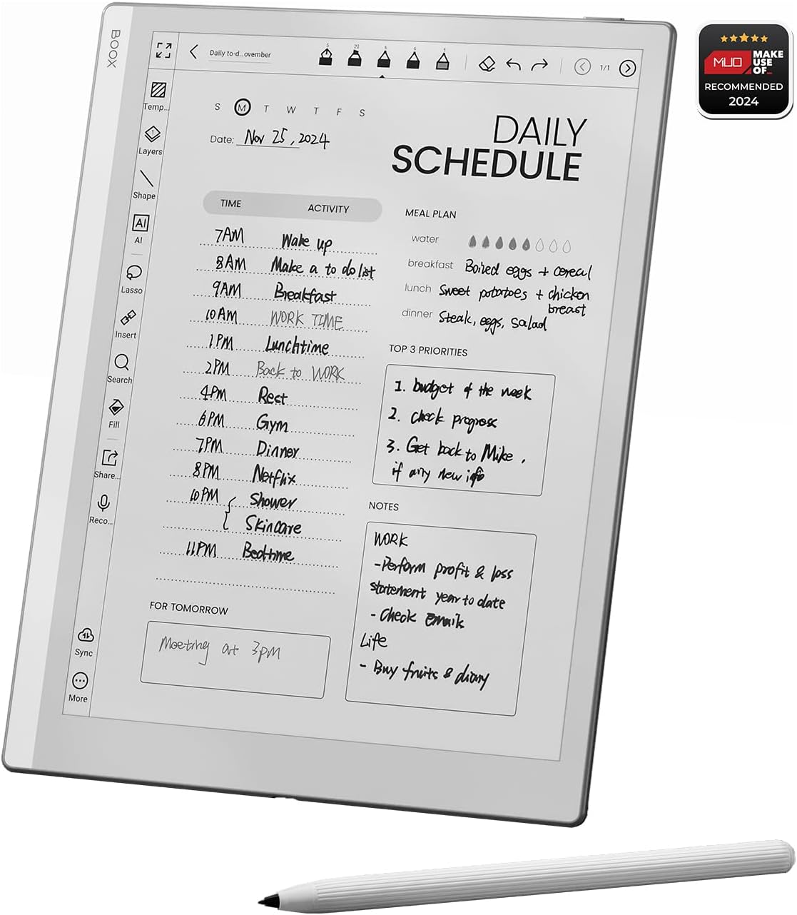 BOOX Tablet Go 10.3 - 4G 64G High-Resolution E Ink Reader