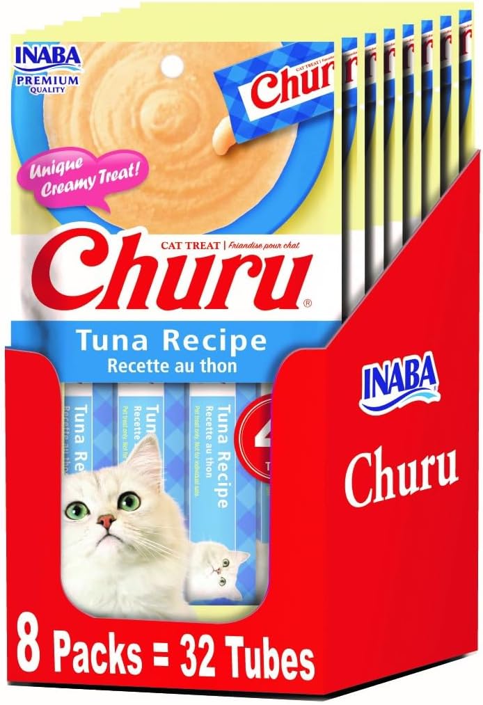 INABA Churu Lickable Puree Natural Cat Treats - Tuna Recipe