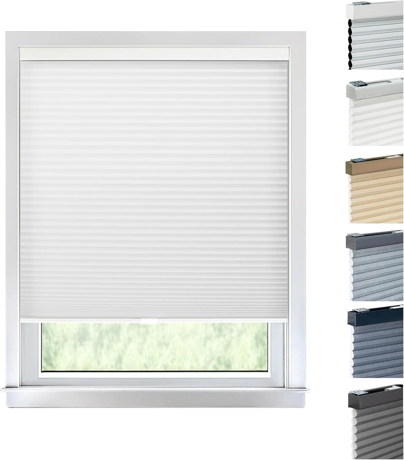 Chicology Cellular Shades - Cordless Window Blinds for Home