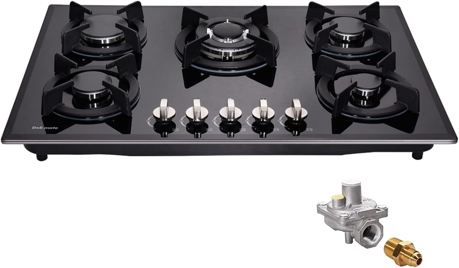 30 Inch Gas Cooktop with 5 Burners for Versatile Cooking Needs
