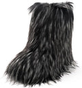 Faux Fur Mid-Calf Boots for Women - Warm, Plush Winter Style