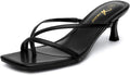 Athlefit Strappy Kitten Heels Flip Flops - Stylish Low Heeled Sandals