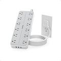 Surge Protector Power Strip with 12 Outlets and USB C - Organized