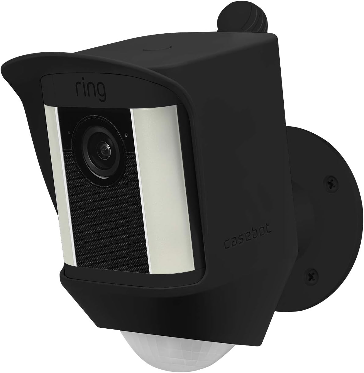FINTIE Black Silicone Case for Ring Spotlight Cam - Weather Resistant Skin Cover