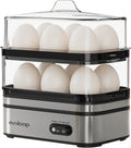 Evoloop Rapid Egg Cooker 12 Eggs Capacity - Fast, Space-Saving Cooker