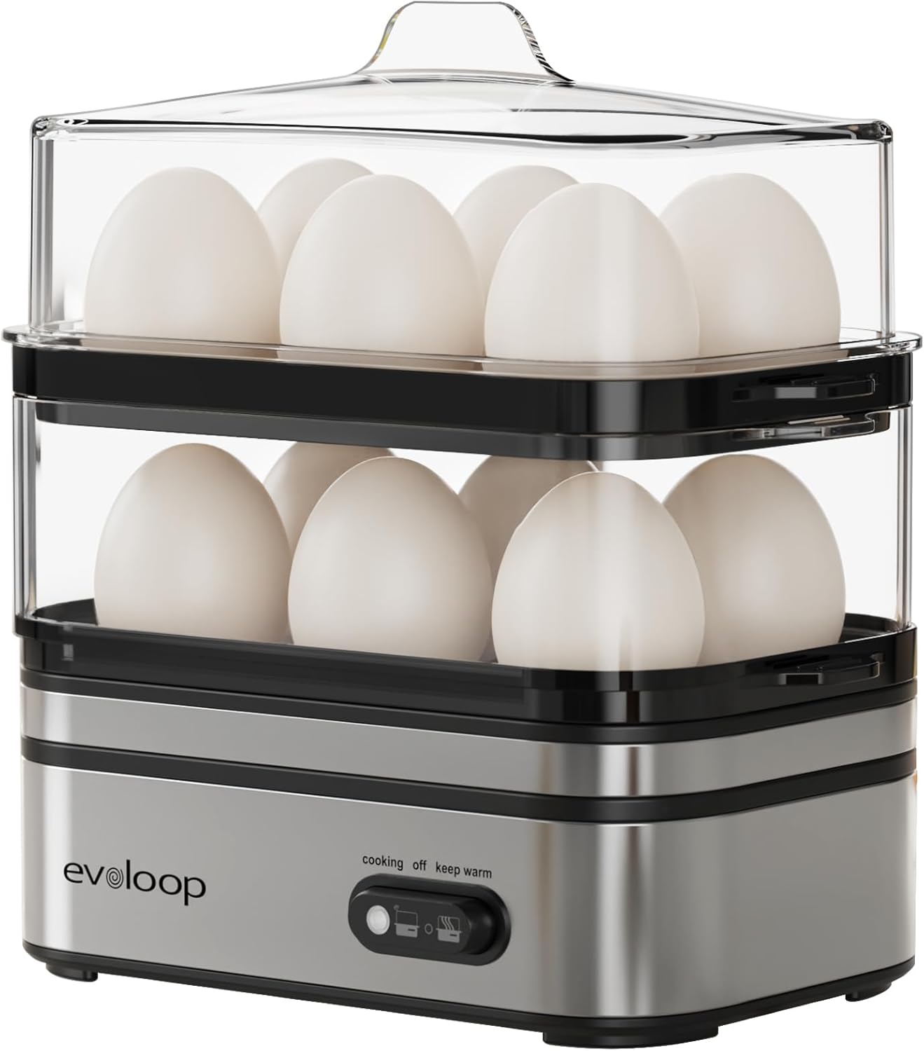 Evoloop Rapid Egg Cooker for Perfect Eggs Every Time