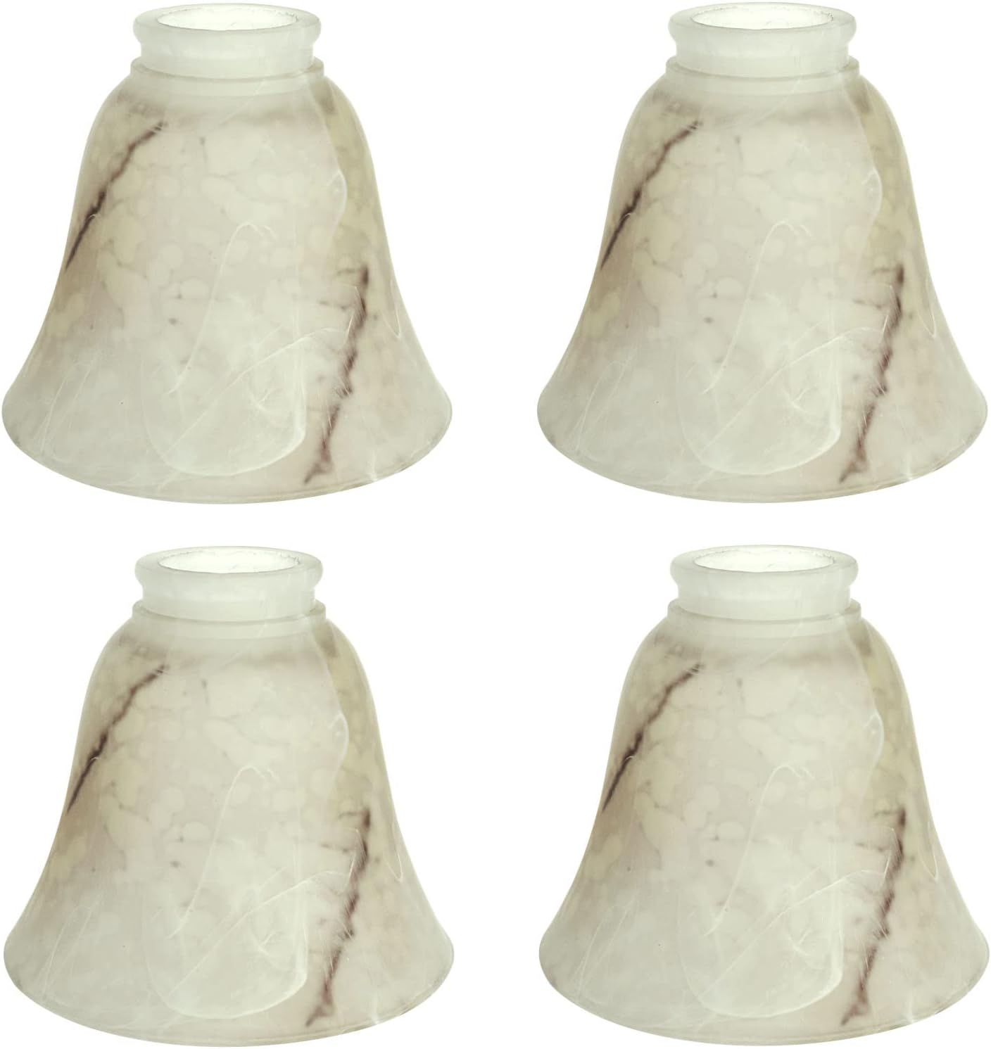 Transitional Style Replacement Alabaster Glass Shade 4 Pack