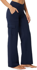 Wide Leg Yoga Pants with Pockets for Women - Comfortable, Travel Ready