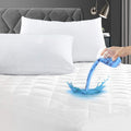 GRT Cali King Waterproof Mattress Pad - Quilted, Noiseless Protector