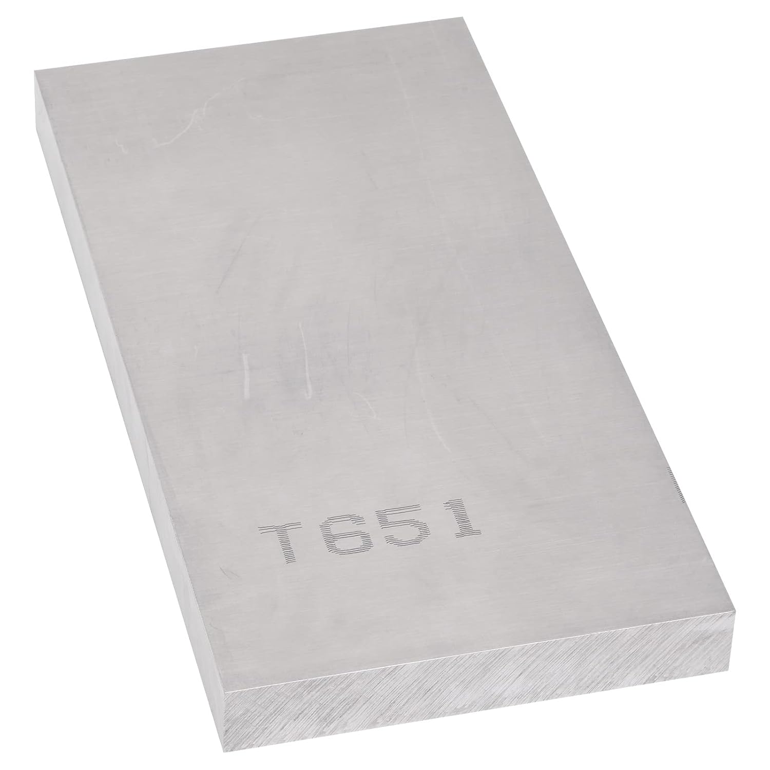 6061-T651 Aluminum Sheet 6 x 12 x 1Inch for Industrial Use
