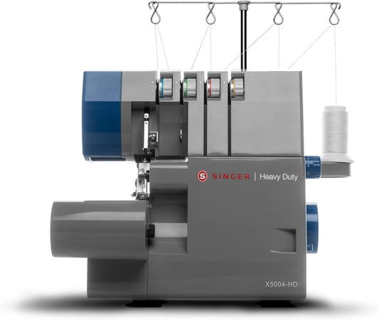 SINGER X5004-HD Serger | Fast 1300 SPM, 8 Stitches, Metal Frame, LED Lights