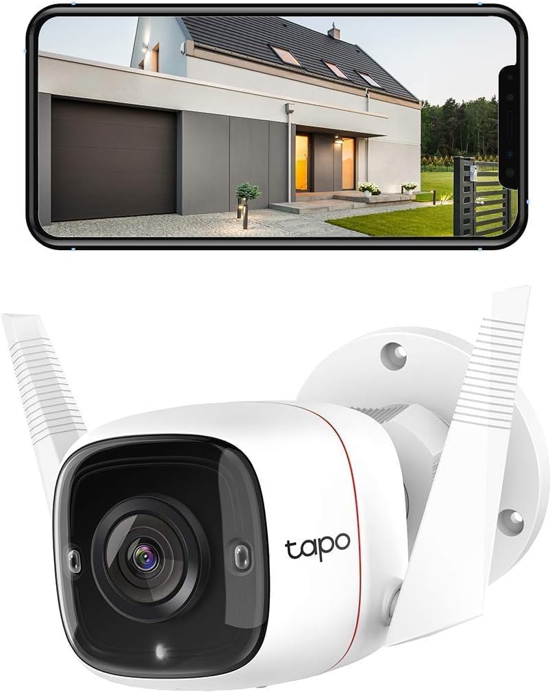 Tapo 2K Security Camera Outdoor Wired with Night Vision & More
