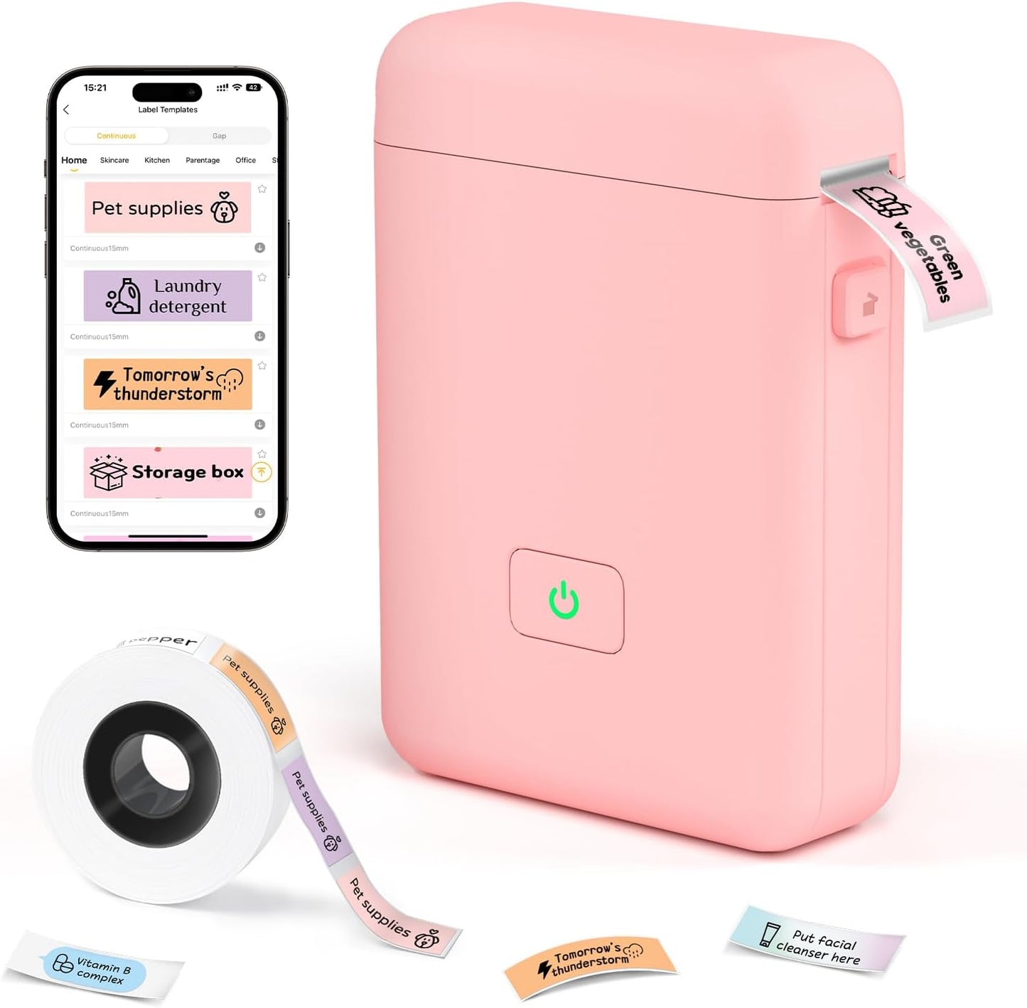 Portable Bluetooth Label Printer - Organize & Personalize with Ease!