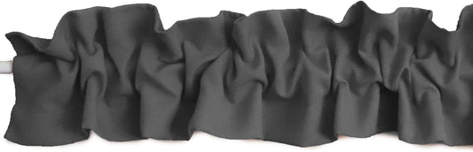Solid Poplin Sleeve Topper Window Valance for Home Decor