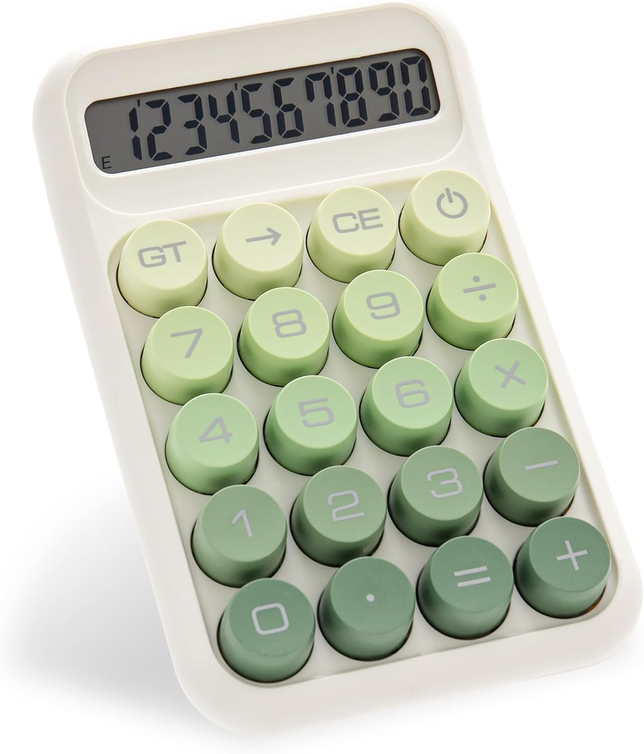 Y YOMA Leaf Green Mechanical Switch Calculator - 10 Digit Large Display