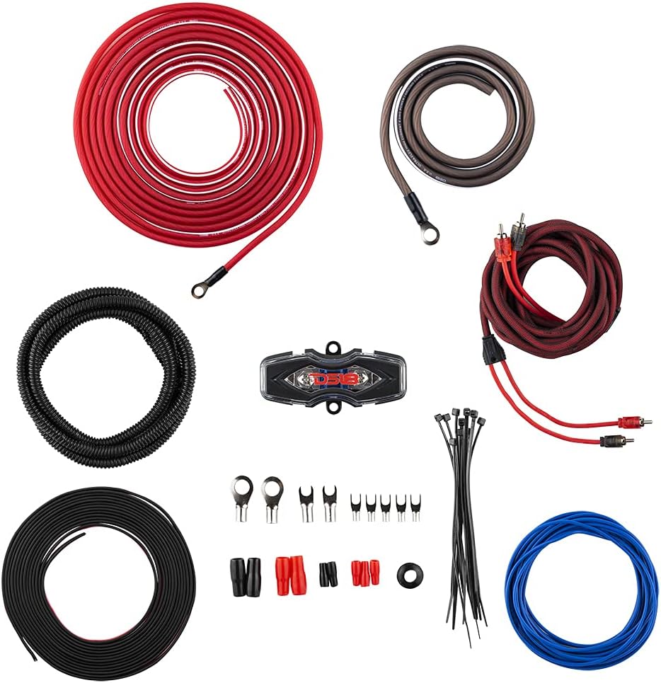 DS18 AMPKIT8 Gauge Amp Kit for Car Audio Amplifiers Installation