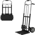 Folding Hand Truck Dolly - 600 lb Capacity, Compact Foldable Design