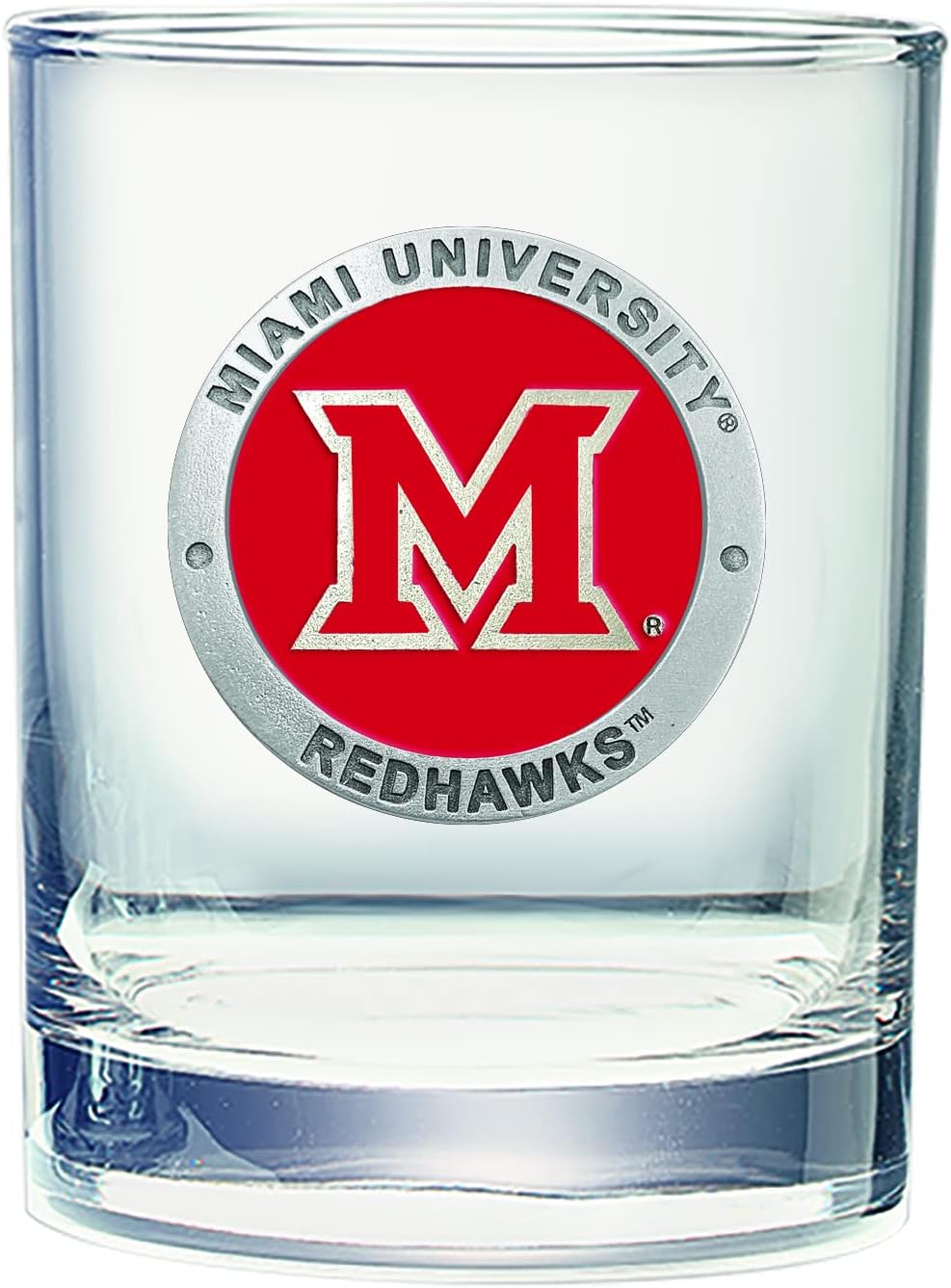 Heritage Pewter Miami of Ohio Double Old Fashion Rocks Glass