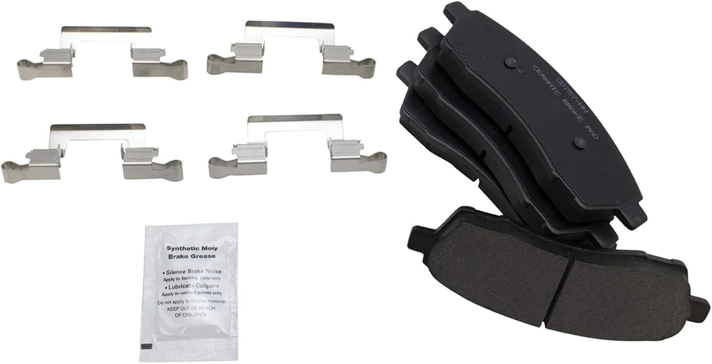 TRQ Rear Brake Pads Ceramic for Ford Excursion and F-Series