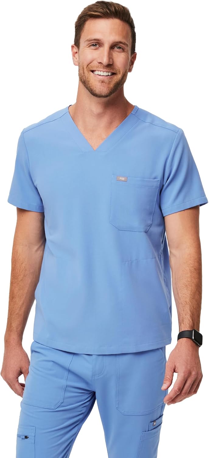 FIGS Chisec Scrub Top for Men - Comfort, Style, and Function