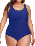 Daci Women Plus Size One Piece Swimsuit - Athletic Tummy Control full