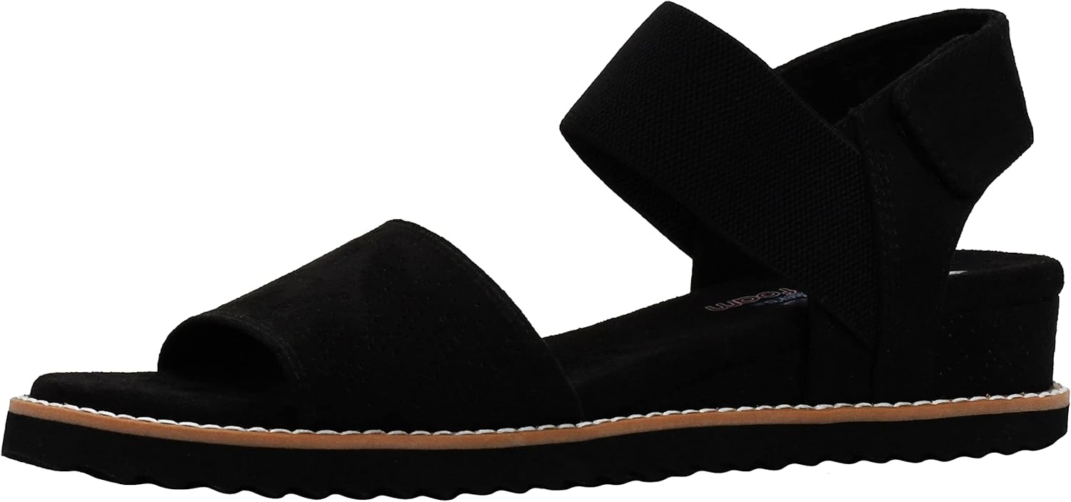 Skechers Women's Desert Kiss-Stretch Quarter Strap Sandal Flat Review