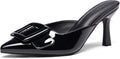 VETASTE Women's Pointed Toe Heeled Mules - Elegant Everyday Kitten