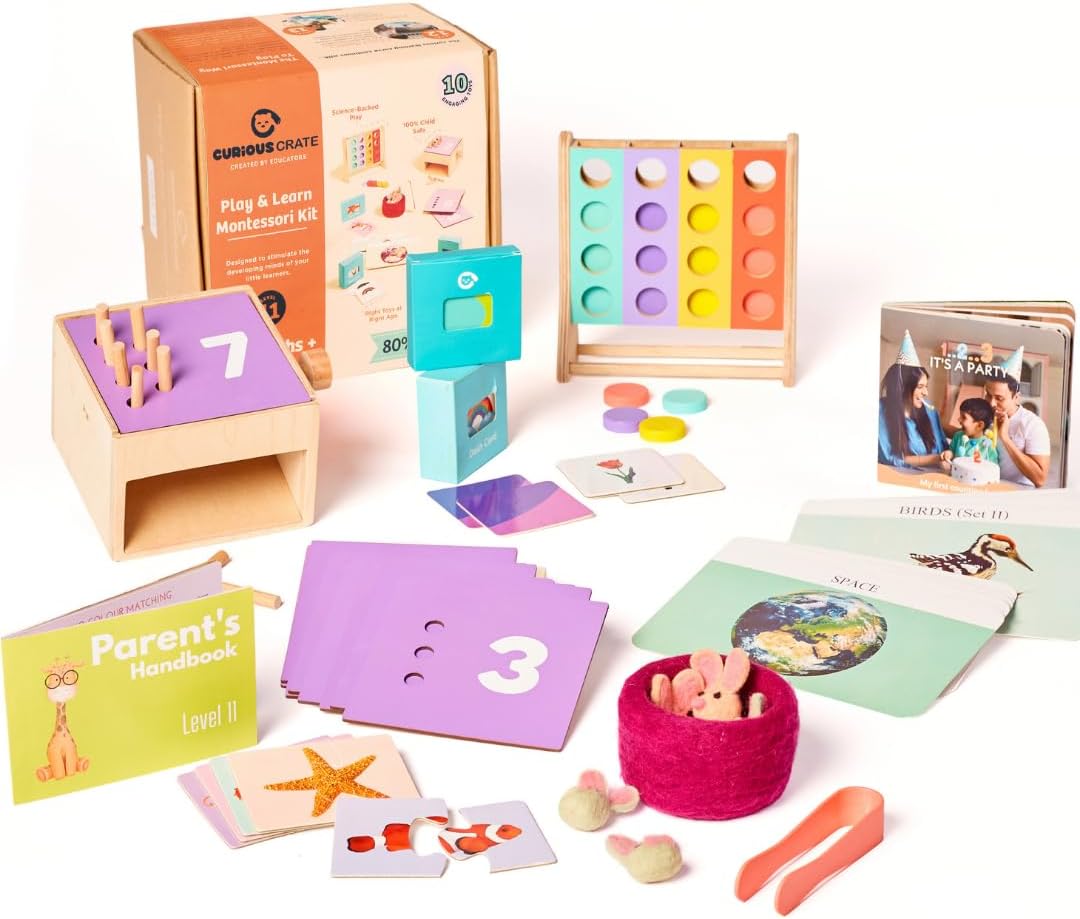 Montessori Toddler Toy Box | 9-in-1 Educational Learning Set | Developmental Fun