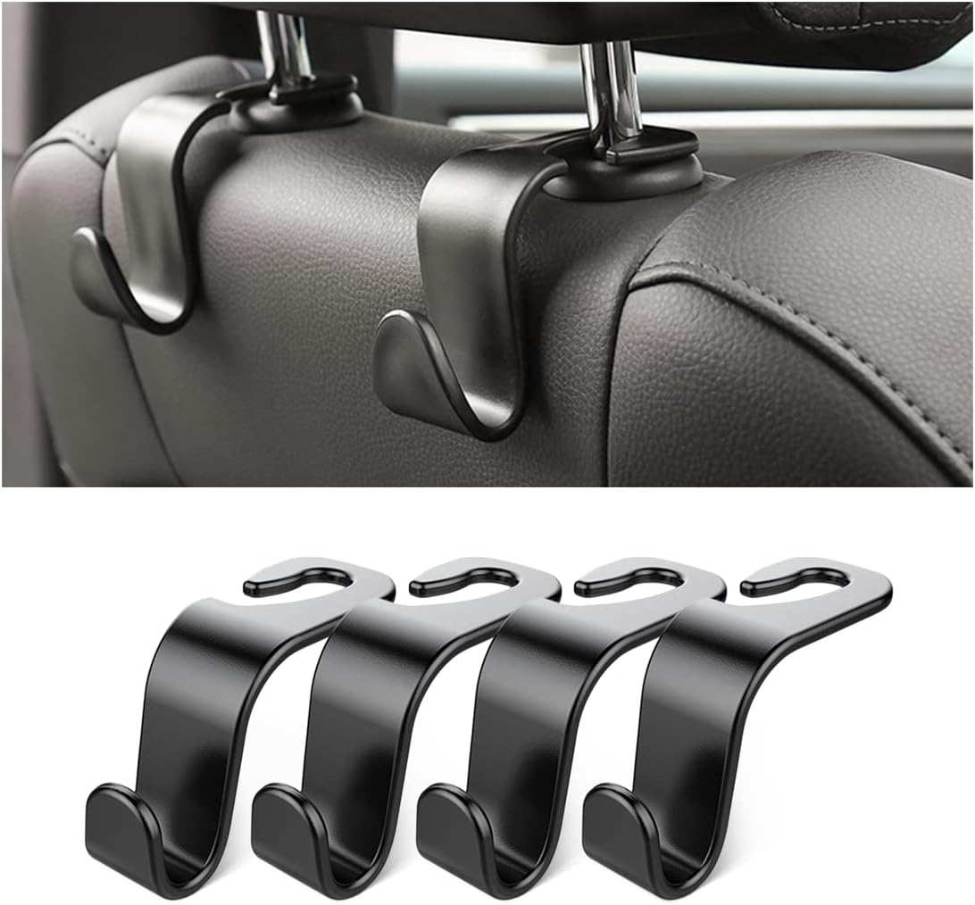 Organize with Ease: Car Seat Hooks 4-Pack