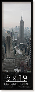 wallsthatspeak 6x19 Black Picture Frame for Posters and Puzzles