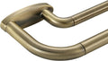 Double Curtain Rods Antique Bronze for Room Darkening Windows