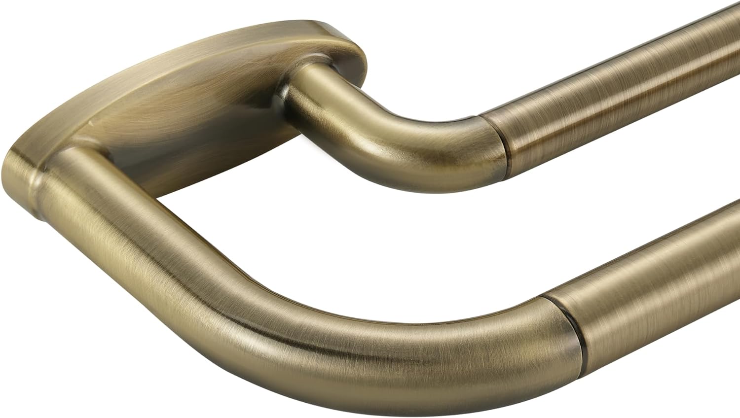 Mayrhyme Double Curtain Rods - Darken Any Room!