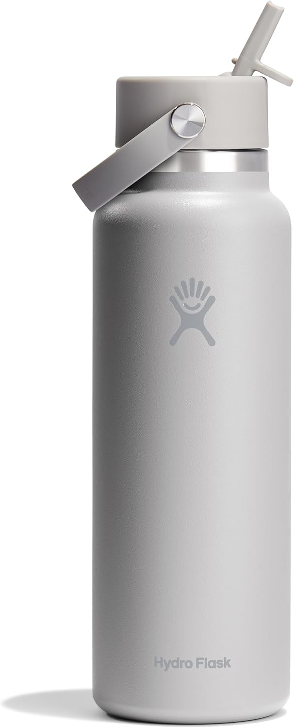 Hydro Flask Insulated Water Bottle with Wide Straw Lid 40 Oz