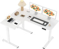 SANODESK L Shaped Standing Desk Adjustable Height - Corner Sit Stand